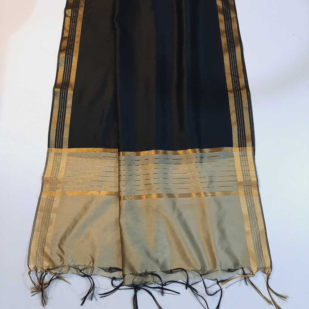 Zari Work Cotton Silk Dupatta - ZD1212