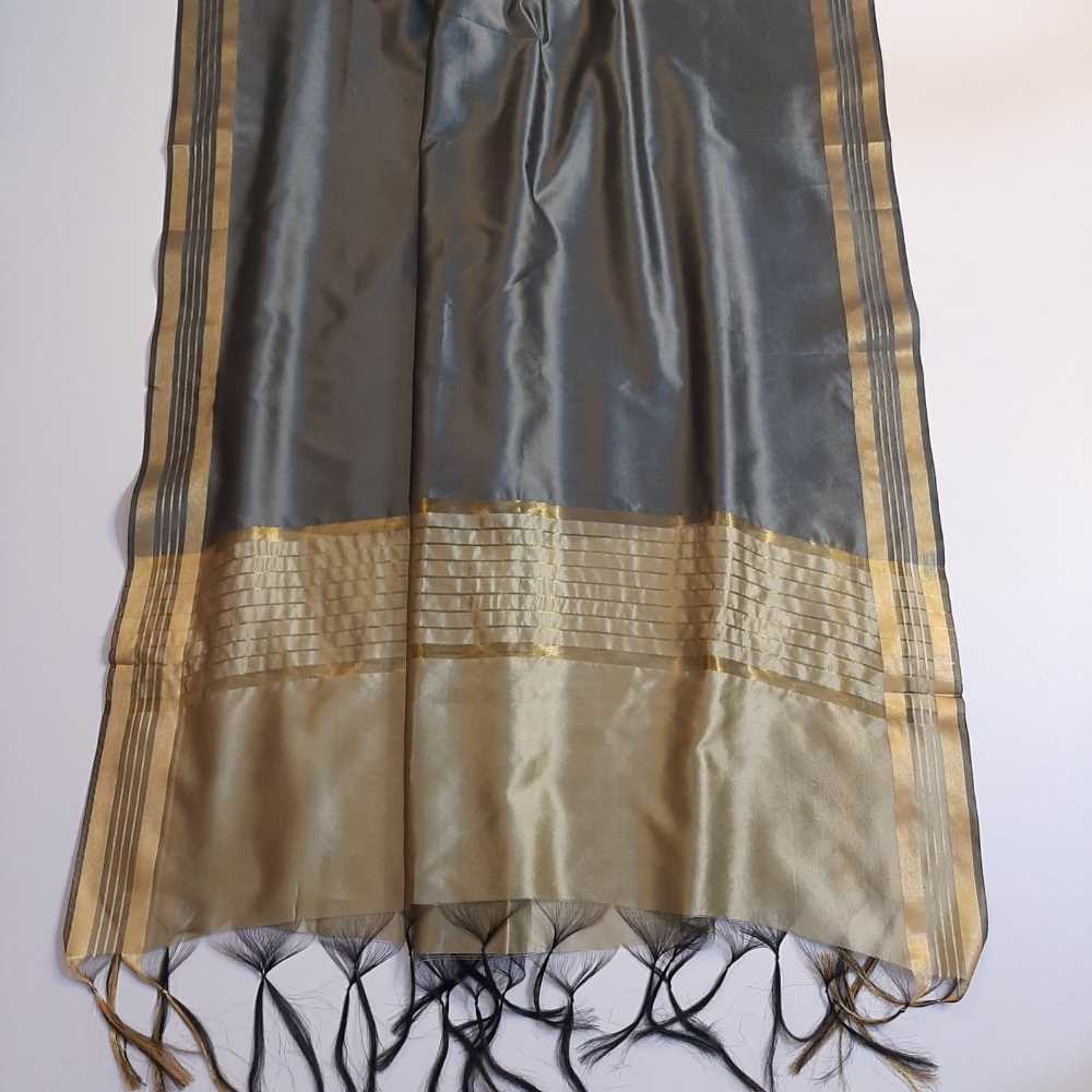 Zari Work Cotton Silk Dupatta - ZD1212