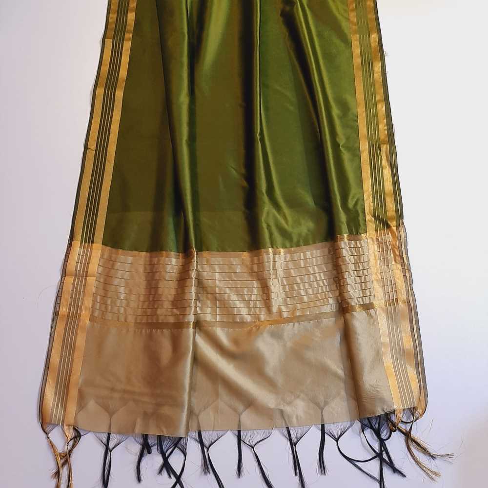 Zari Work Cotton Silk Dupatta - ZD1212