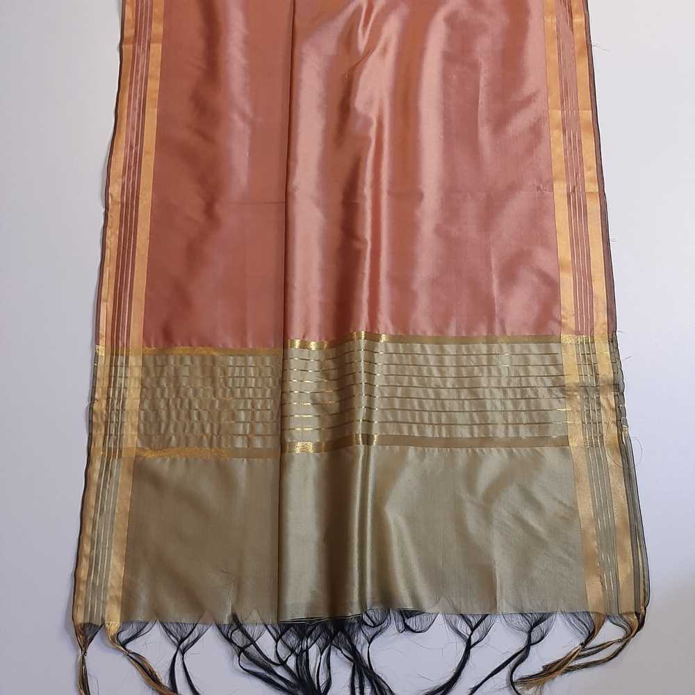 Zari Work Cotton Silk Dupatta - ZD1212