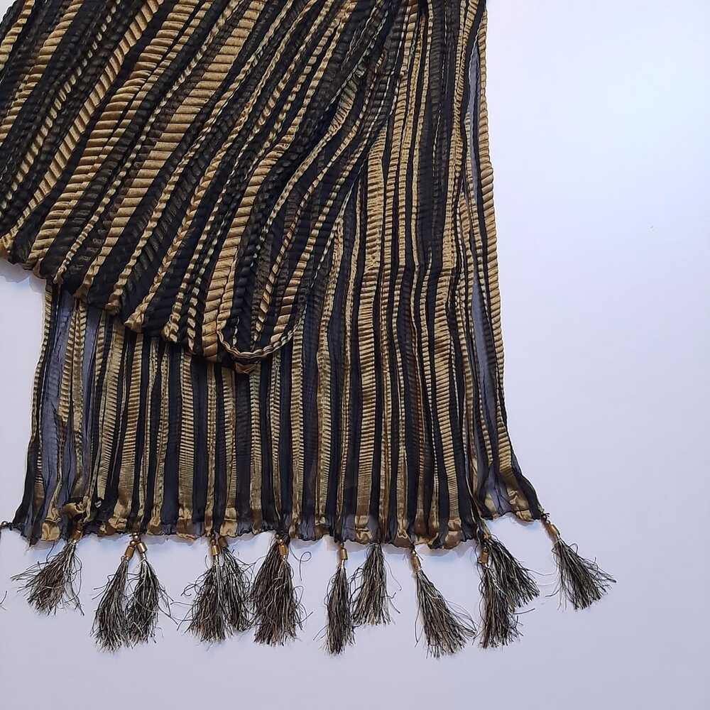 Chiffon Crush Dupatta With Bottom Large Tassels - ZD193