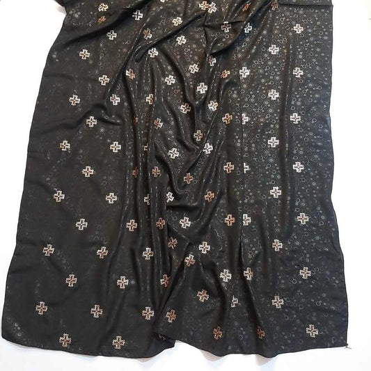 Embroided Self Print Chaddar Summer Shawl - SH51