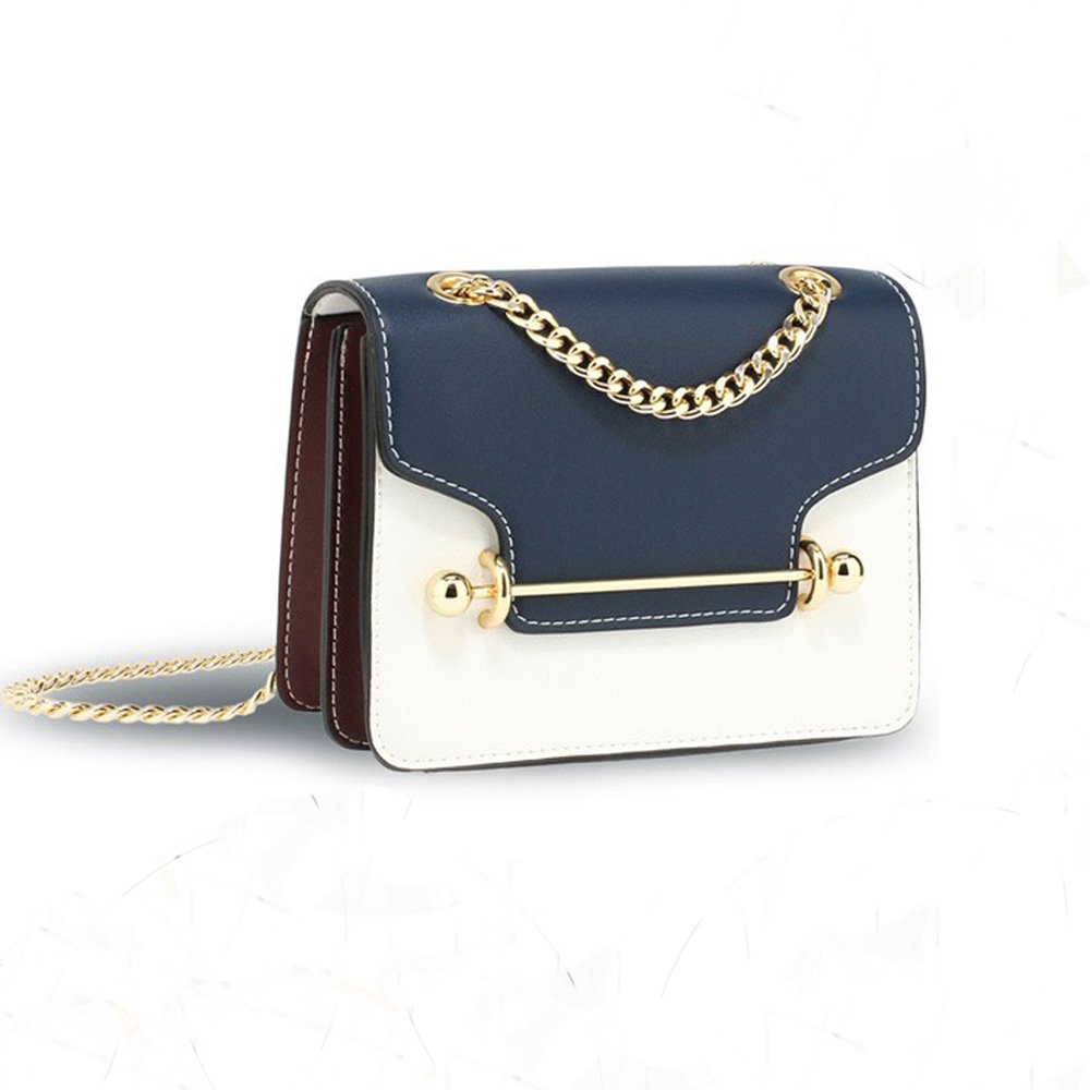 AG00720 - Black / white / red Flap Style Cross Body Bag