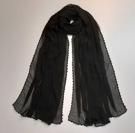 Qureshia Work Chiffon Dupatta - ZD60