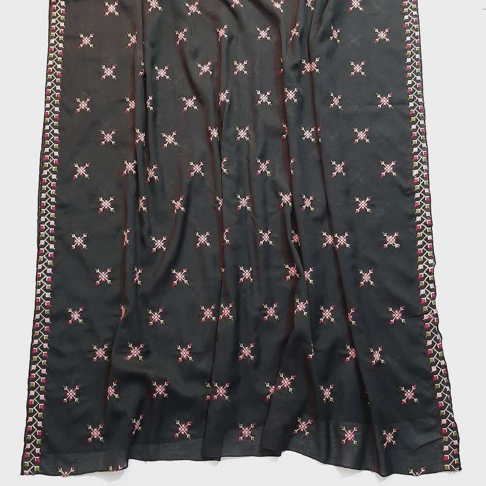Embroided Swiss Lawn Summer Shawl - SH143