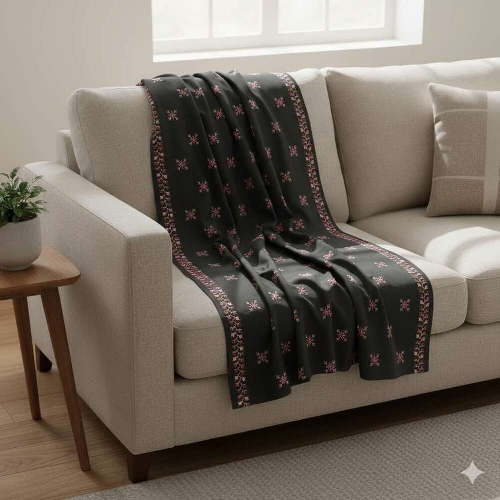 Embroided Swiss Lawn Summer Shawl - SH143