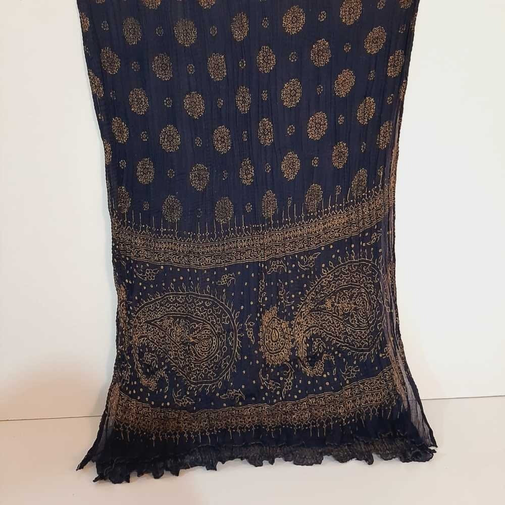 Block Print Chiffon Dupatta - ZD1186