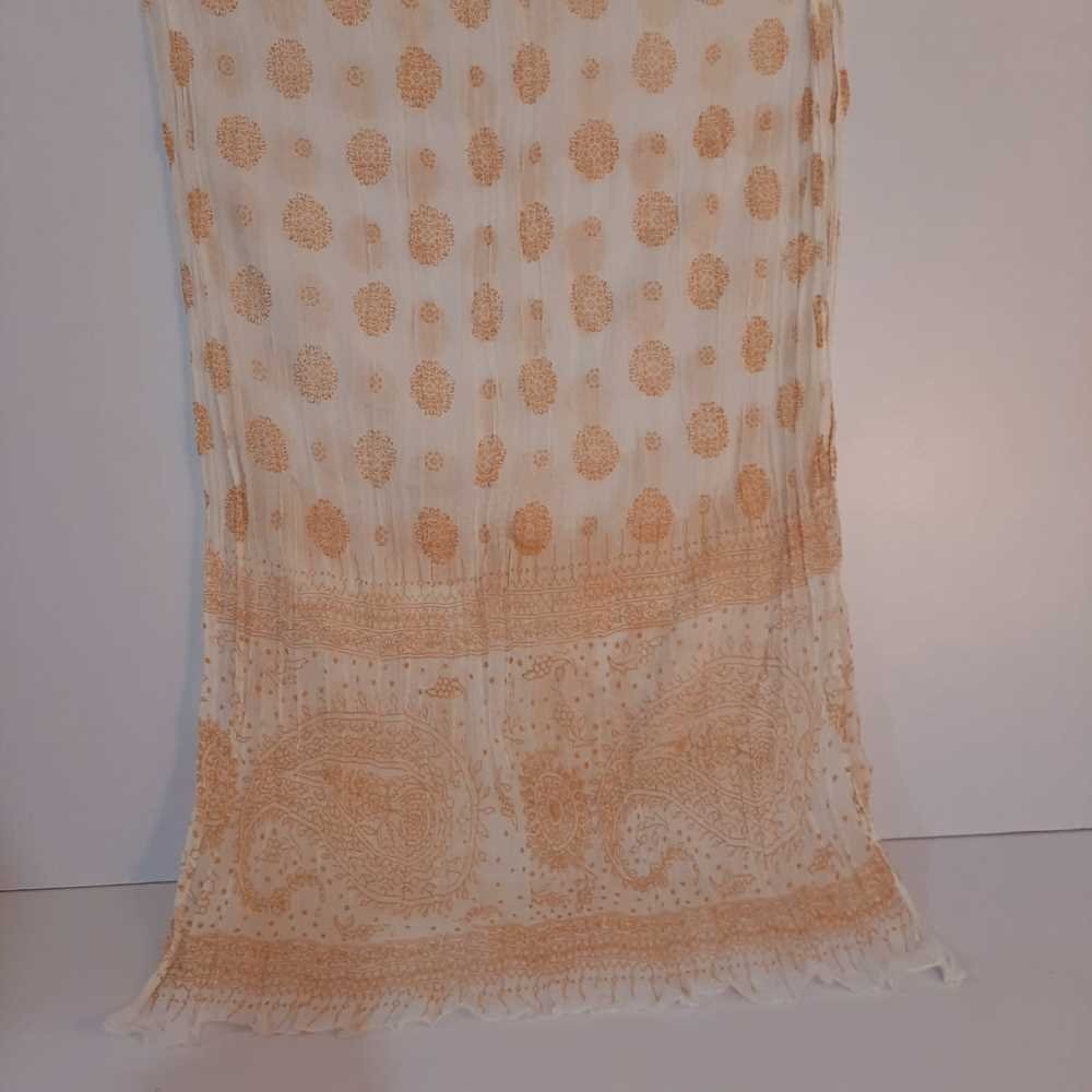 Block Print Chiffon Dupatta - ZD1186