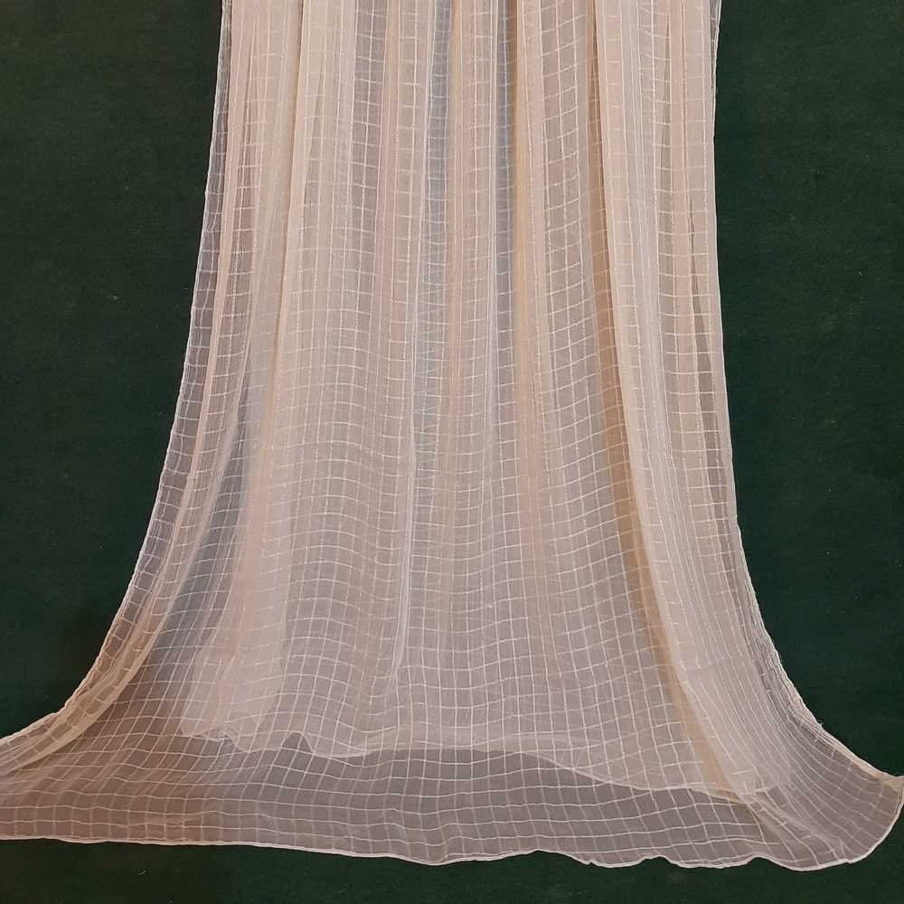 Checkered Chiffon Dupatta - ZD805