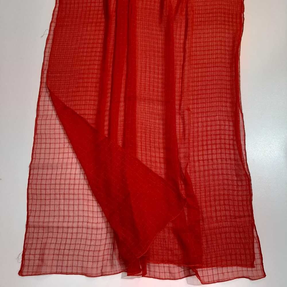 Checkered Chiffon Dupatta  - ZD805