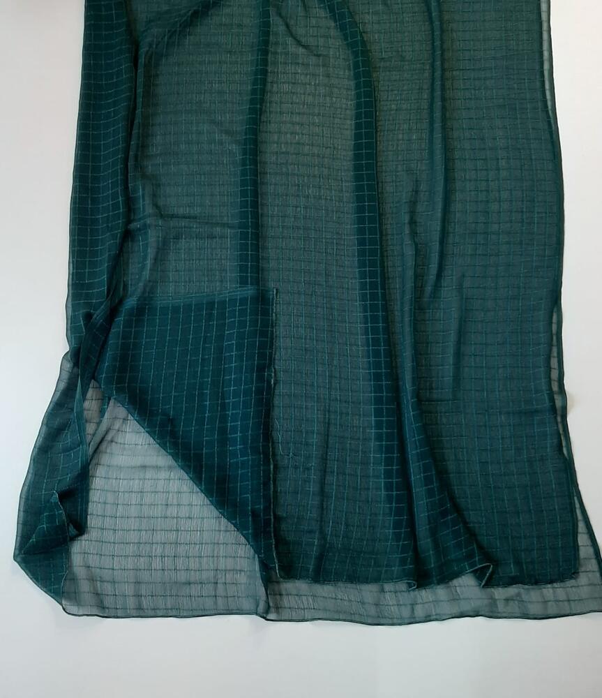 Checkered Chiffon Dupatta - ZD805