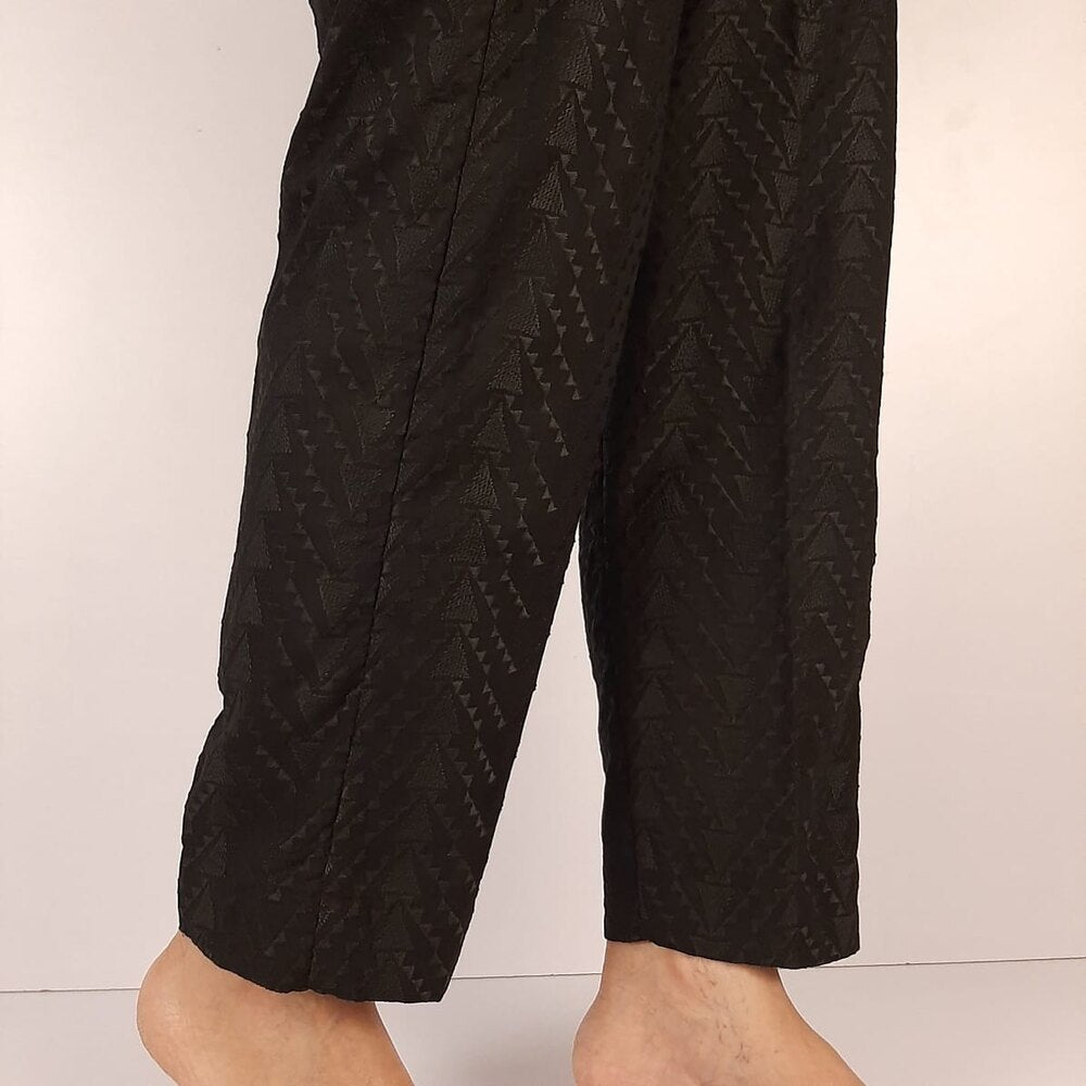 Chikankari Trouser – Black – ZT487