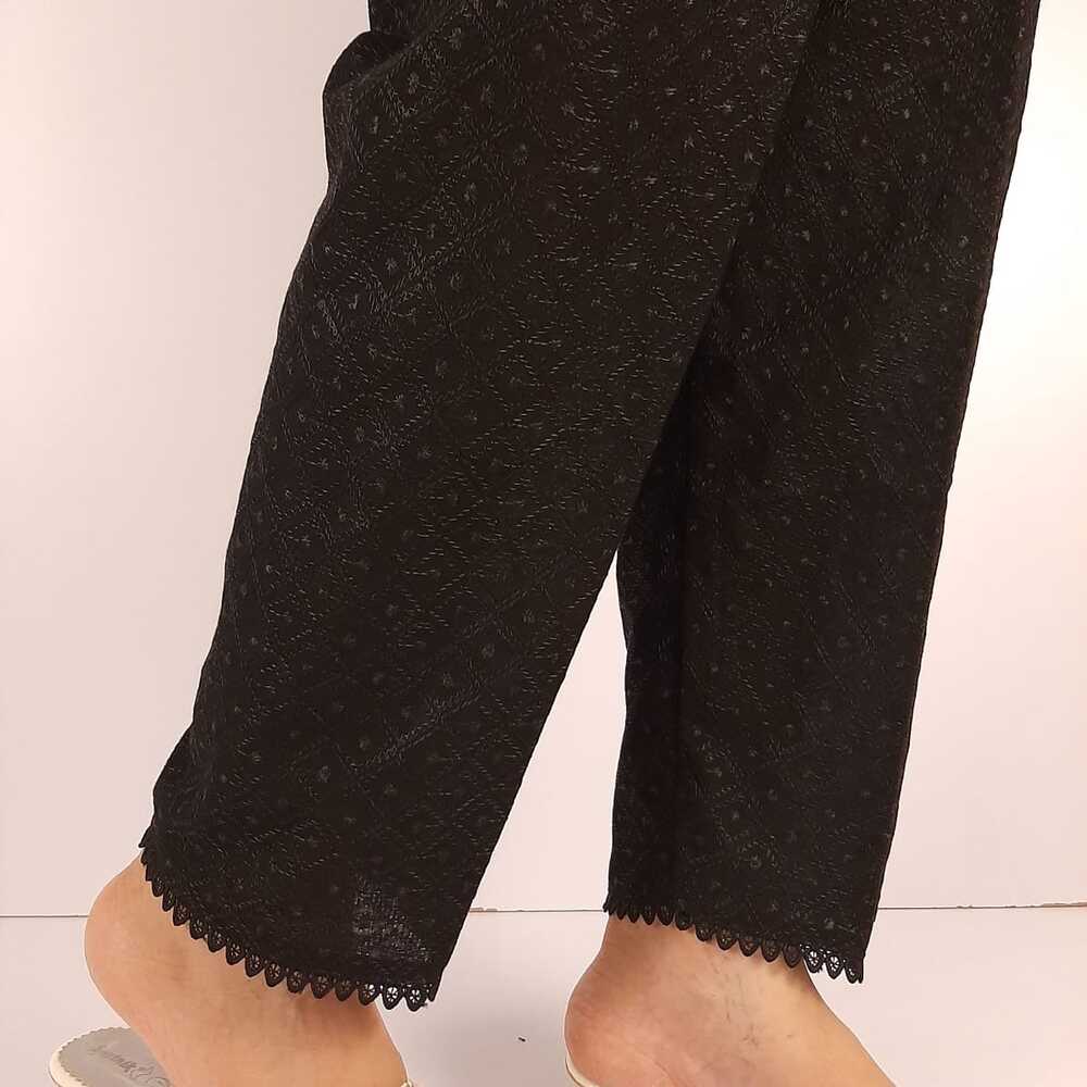 Chikankari Trouser - Black – ZT463