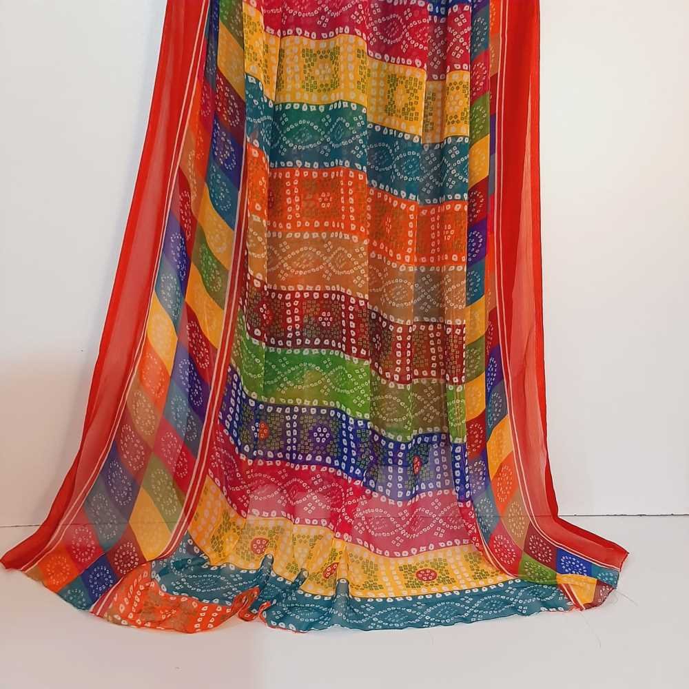 Chunri Printed Chiffon Dupatta - Length 2.5 Yards - ZD620