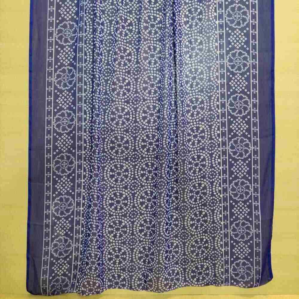 chunri printed chiffon dupatta navy