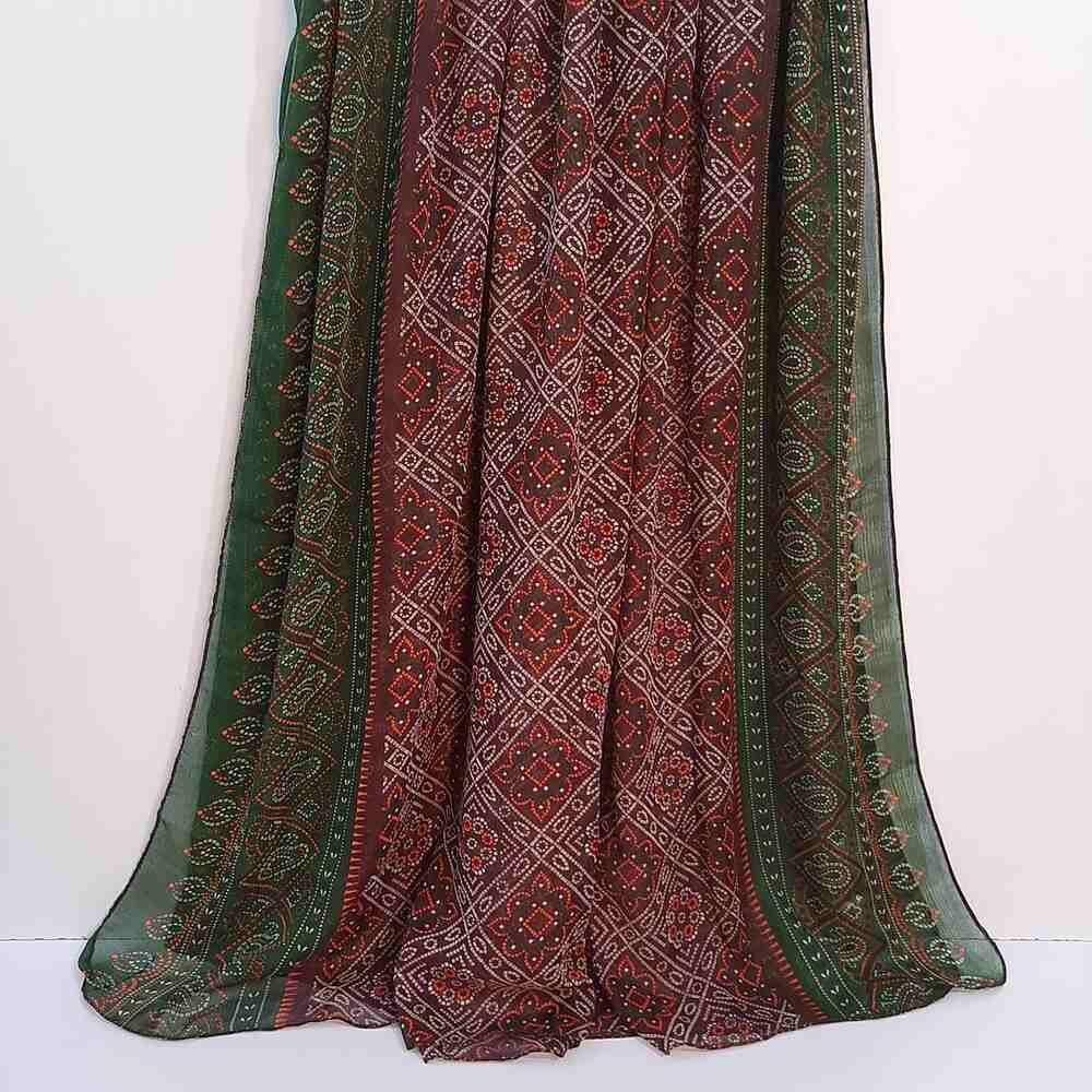Chunri Printed Lawn Dupatta - Multi - ZD1149