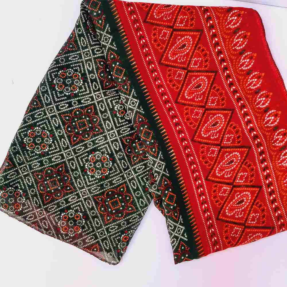 chunri printed lawn dupatta multi