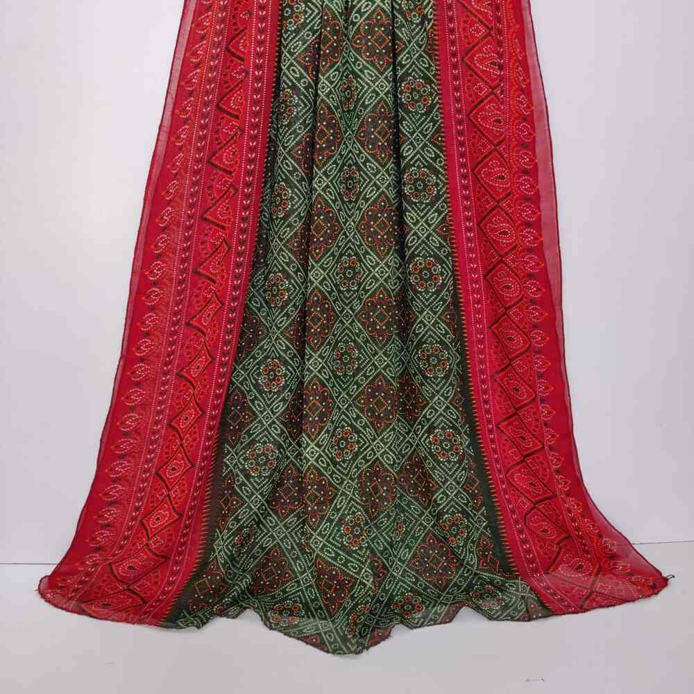 Chunri Printed Lawn Dupatta - Multi - ZD1149