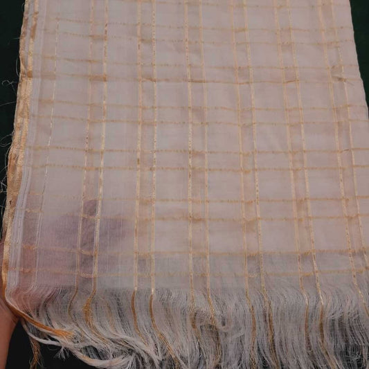 Khaadi Net Gold Zari Dyeable Dupatta
