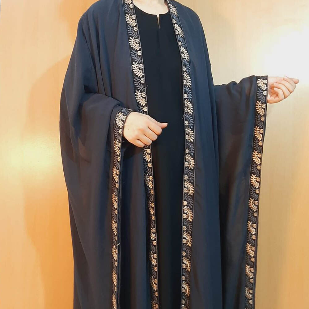 Embroided Baggy Abaya - BGA221