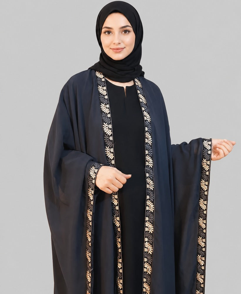 Embroided Baggy Abaya - BGA221