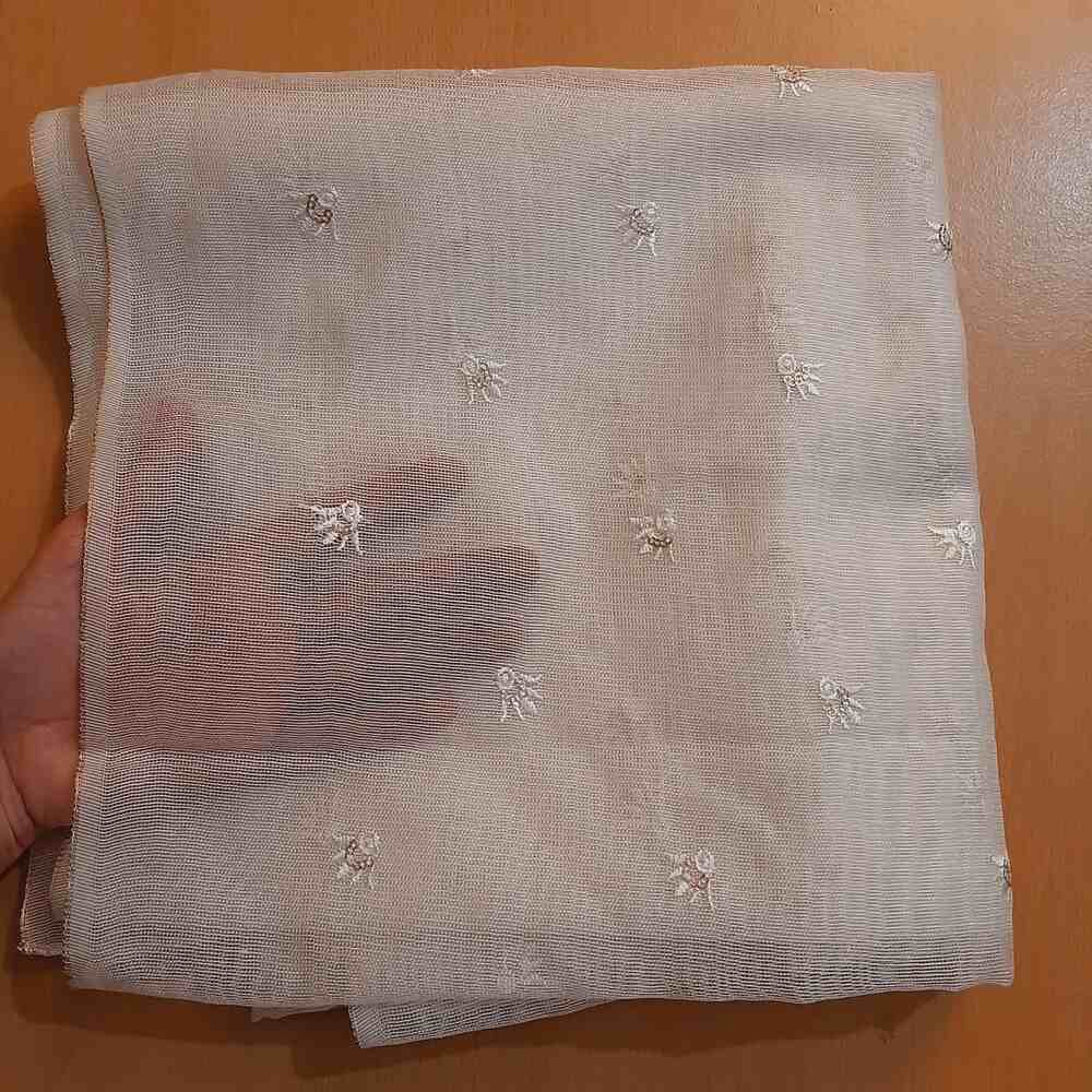 Embroided Khaadi Net Dupatta - ZD819