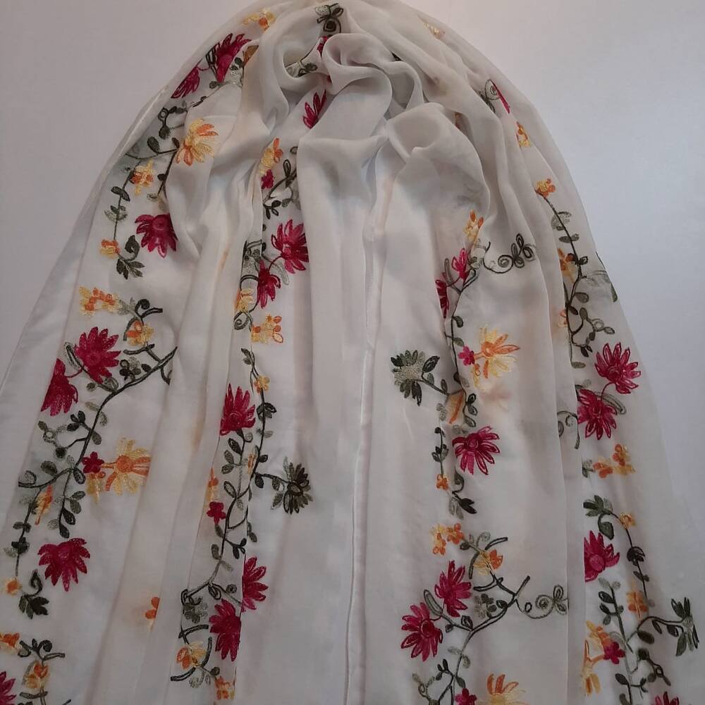Embroided lawn Scarf Stole – ZSC17