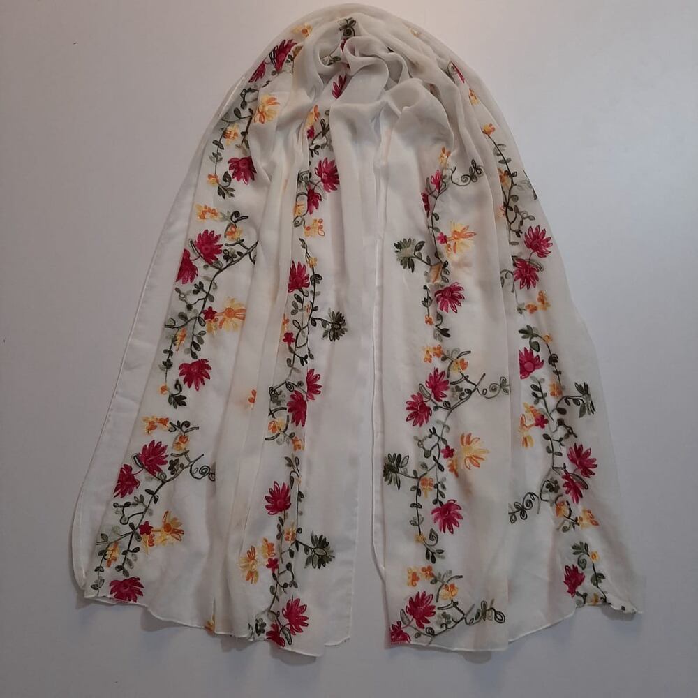 Embroided lawn Scarf Stole – ZSC17