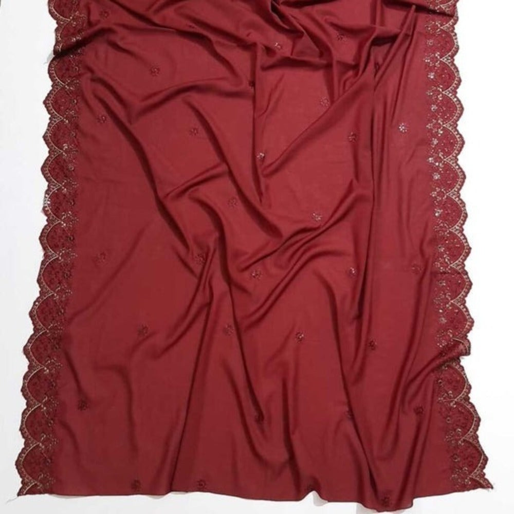 Embroided Swiss Lawn Chaddar Summer Shawl - SH50