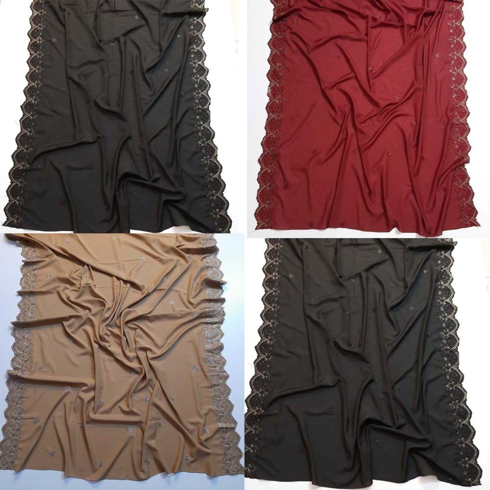 Embroided Swiss Lawn Chaddar Summer Shawl - SH50