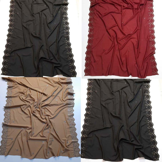 Embroided Swiss Lawn Chaddar Summer Shawl -  SH50