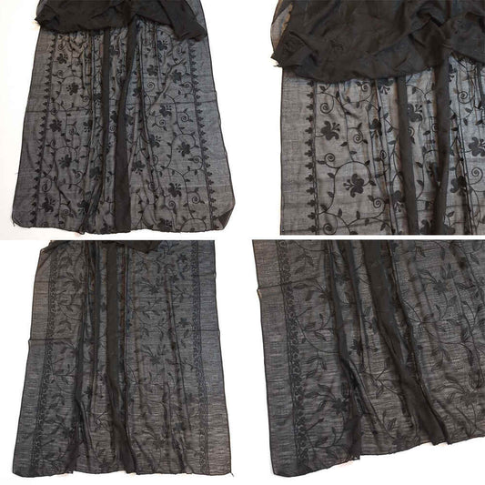 Embroided Lawn Dupatta - Black
