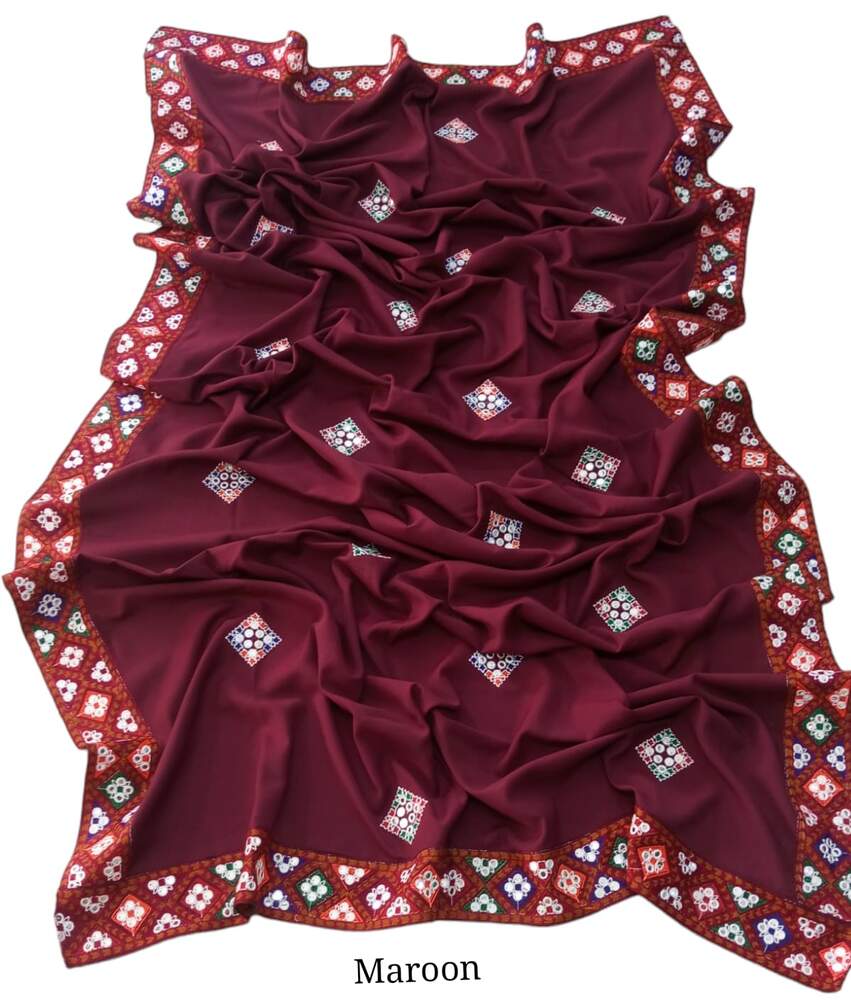 Embroided Swiss Lawn Chaddar Summer Shawl - SH20