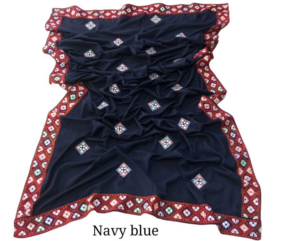Embroided Swiss Lawn Chaddar Summer Shawl - SH20