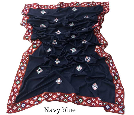 Embroided Swiss Lawn Chaddar Summer Shawl -  SH20