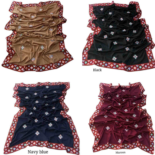 Embroided Swiss Lawn Chaddar Summer Shawl -  SH20