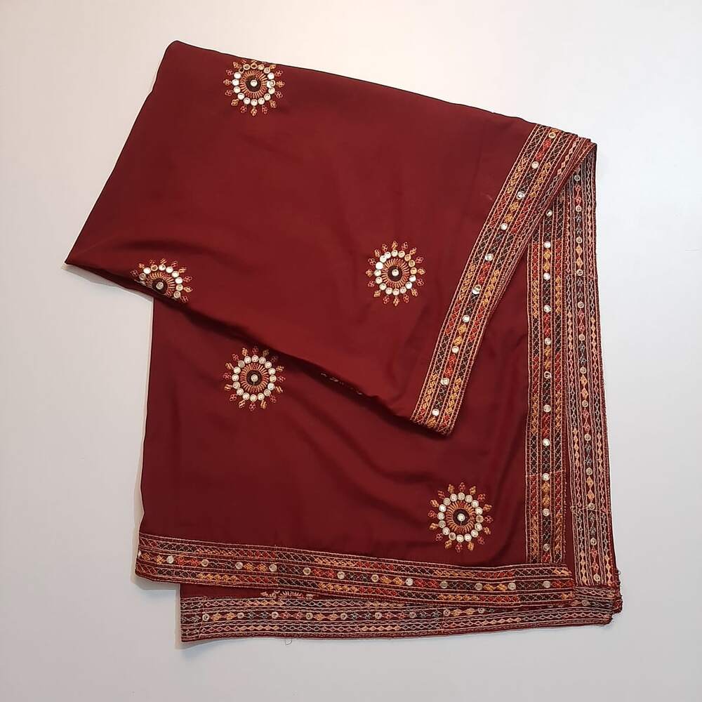 Embroided Swiss Lawn Summer Shawl Chaddar - SH108