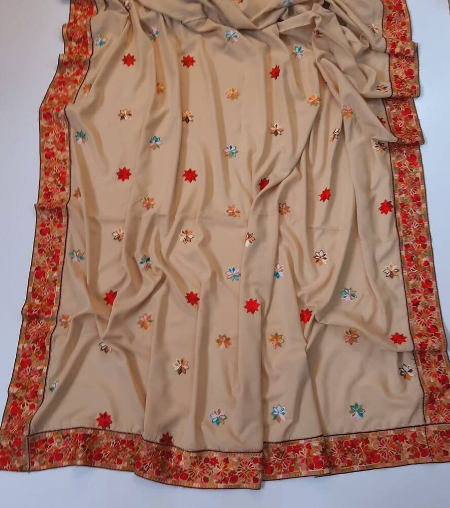 Embroided Swiss Lawn Chaddar Summer Shawl - SH10