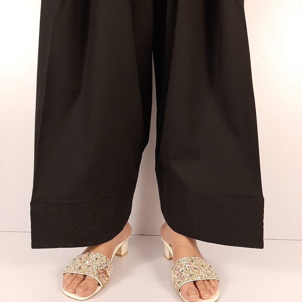 Farshi Shalwar Black - Cotton - ZSL07