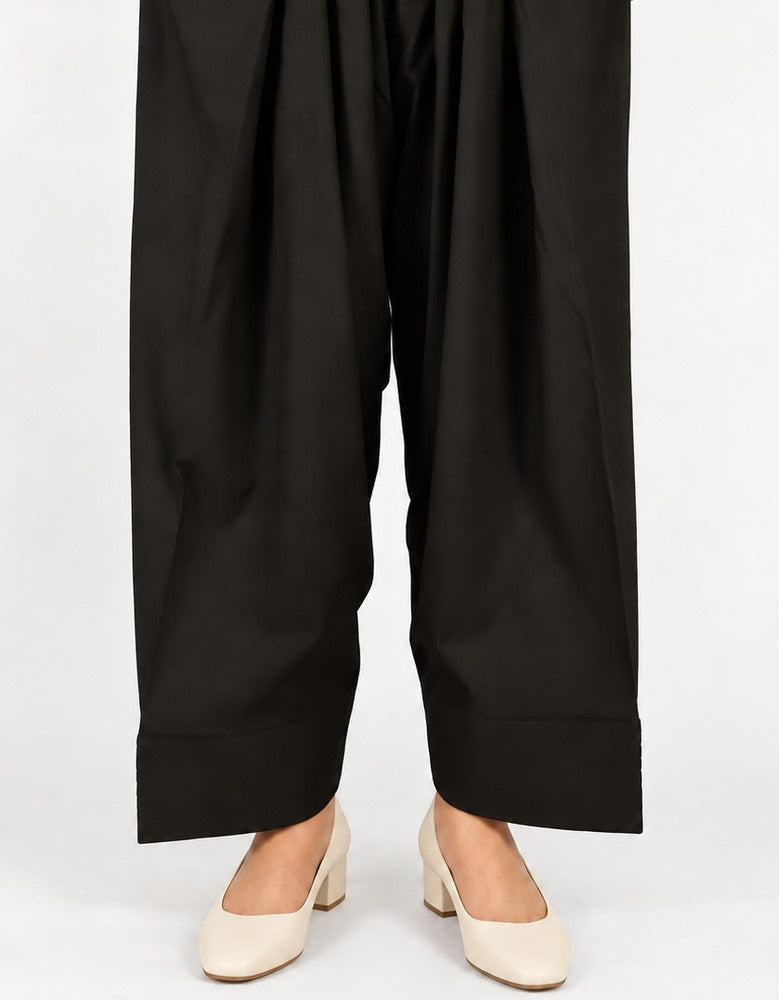 Farshi Shalwar Black - Cotton - ZSL07