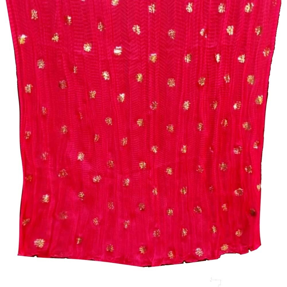 Foil Print Chiffon Crush Dupatta - ZD610