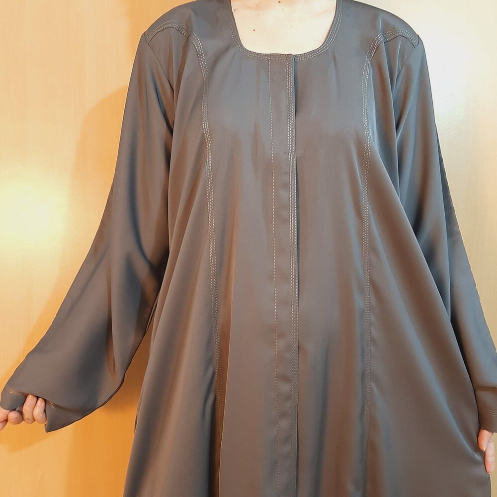 Front Open Nidah Abaya - ZA155