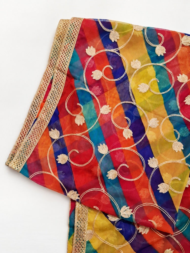 Gota Work - Wedding Dupatta - ZD229