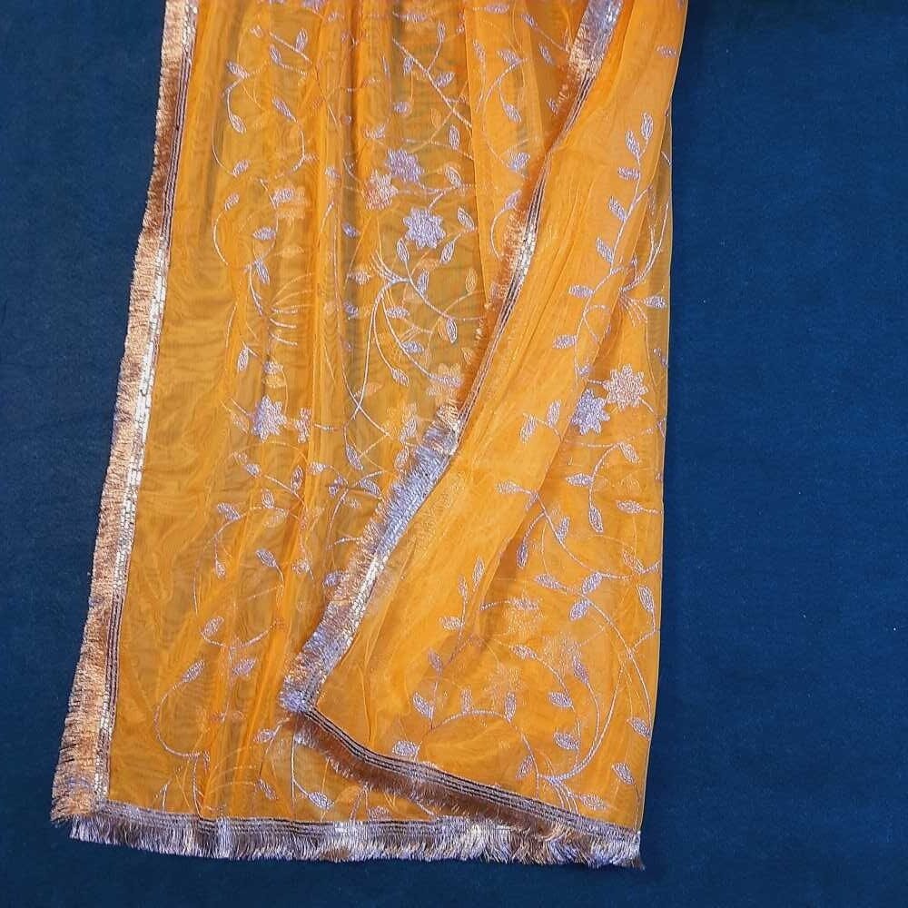 Gota Work Net Dupatta For Wedding Party - ZD1237