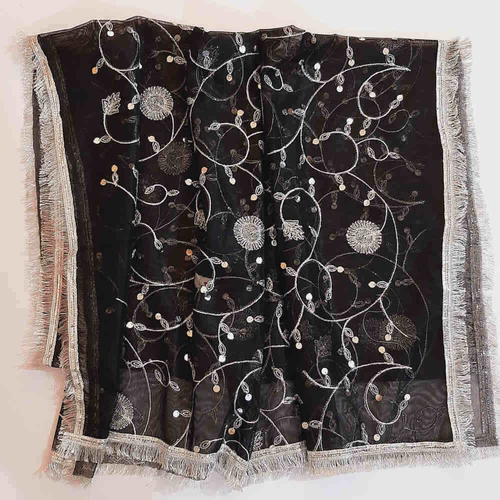 Gota Work Dupatta For Wedding - Net - ZD07