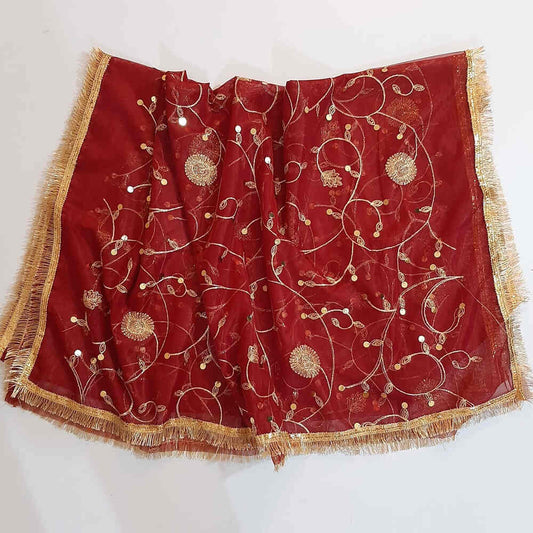 Gota Work Dupatta For Wedding - Net - ZD07