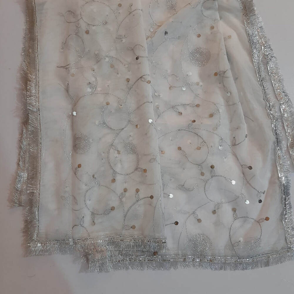 Gota Work Dupatta For Wedding - Net - ZD07