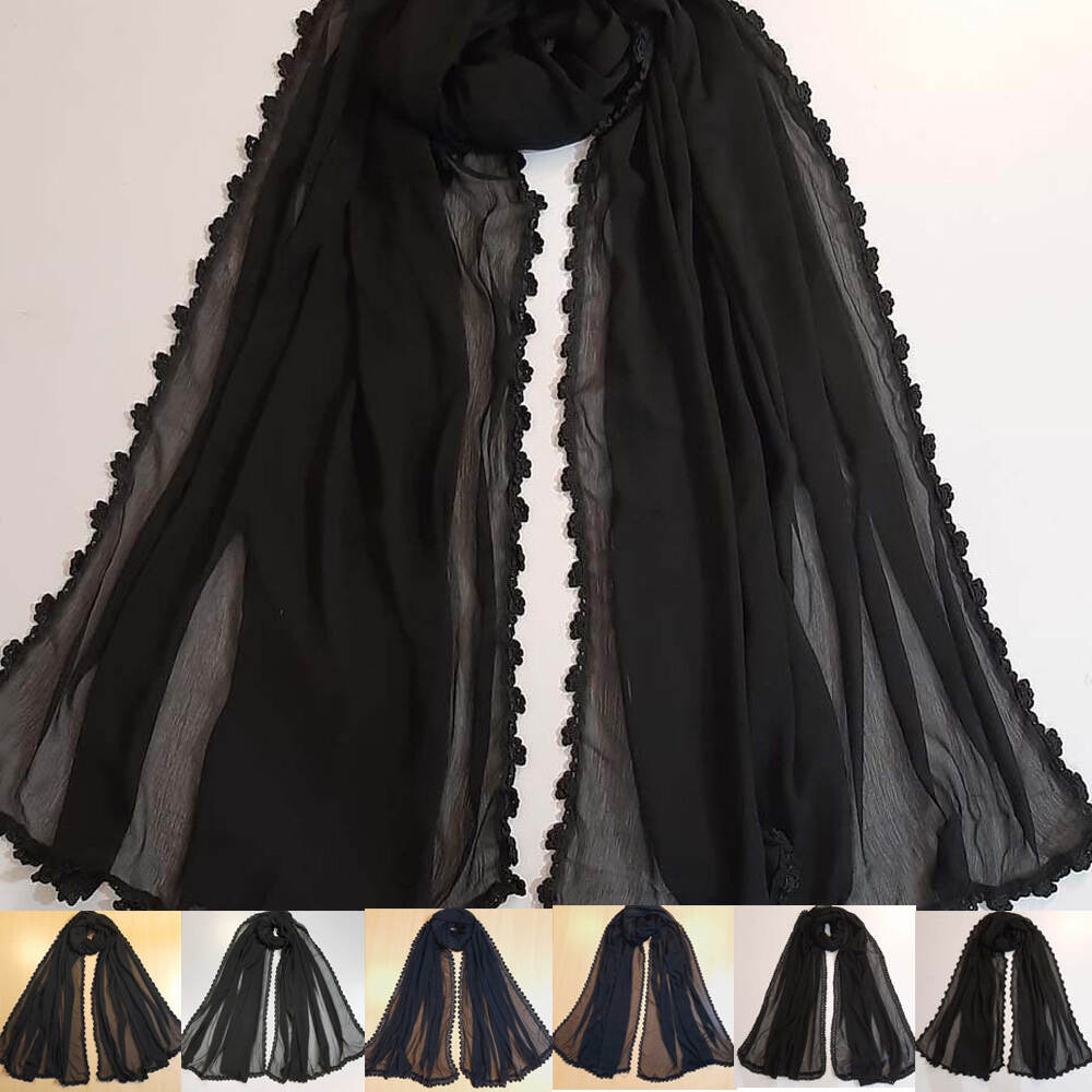 Hand qureshia dupatta black