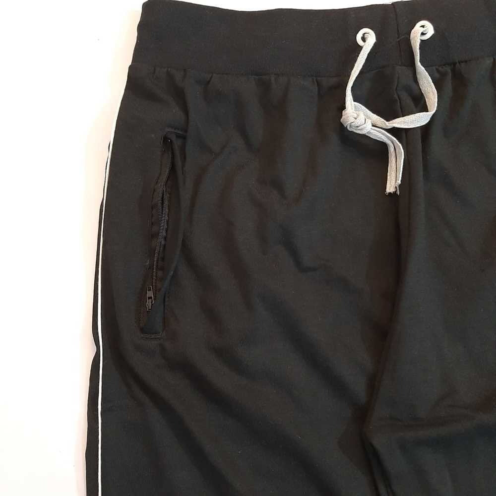 Jogging / Sleepwear Trouser With 2 Side Zip Pockets - Black - ZSP21