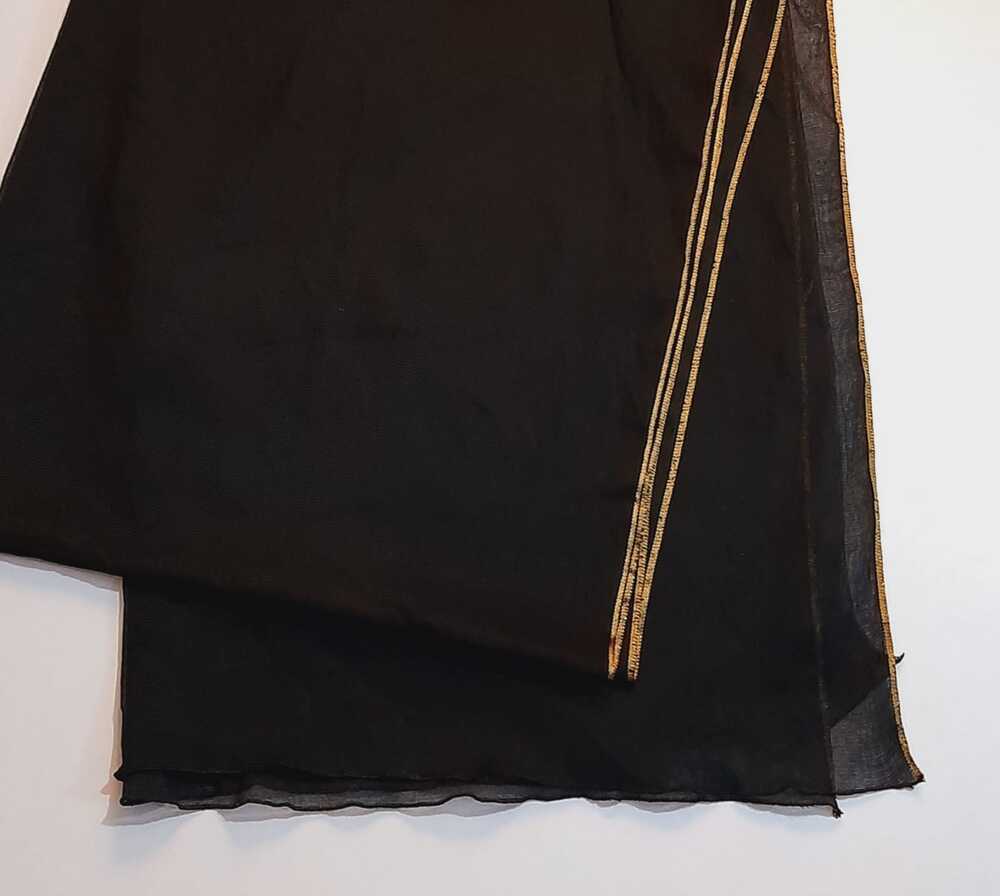 Khaadi Net dupatta - Black - ZD852